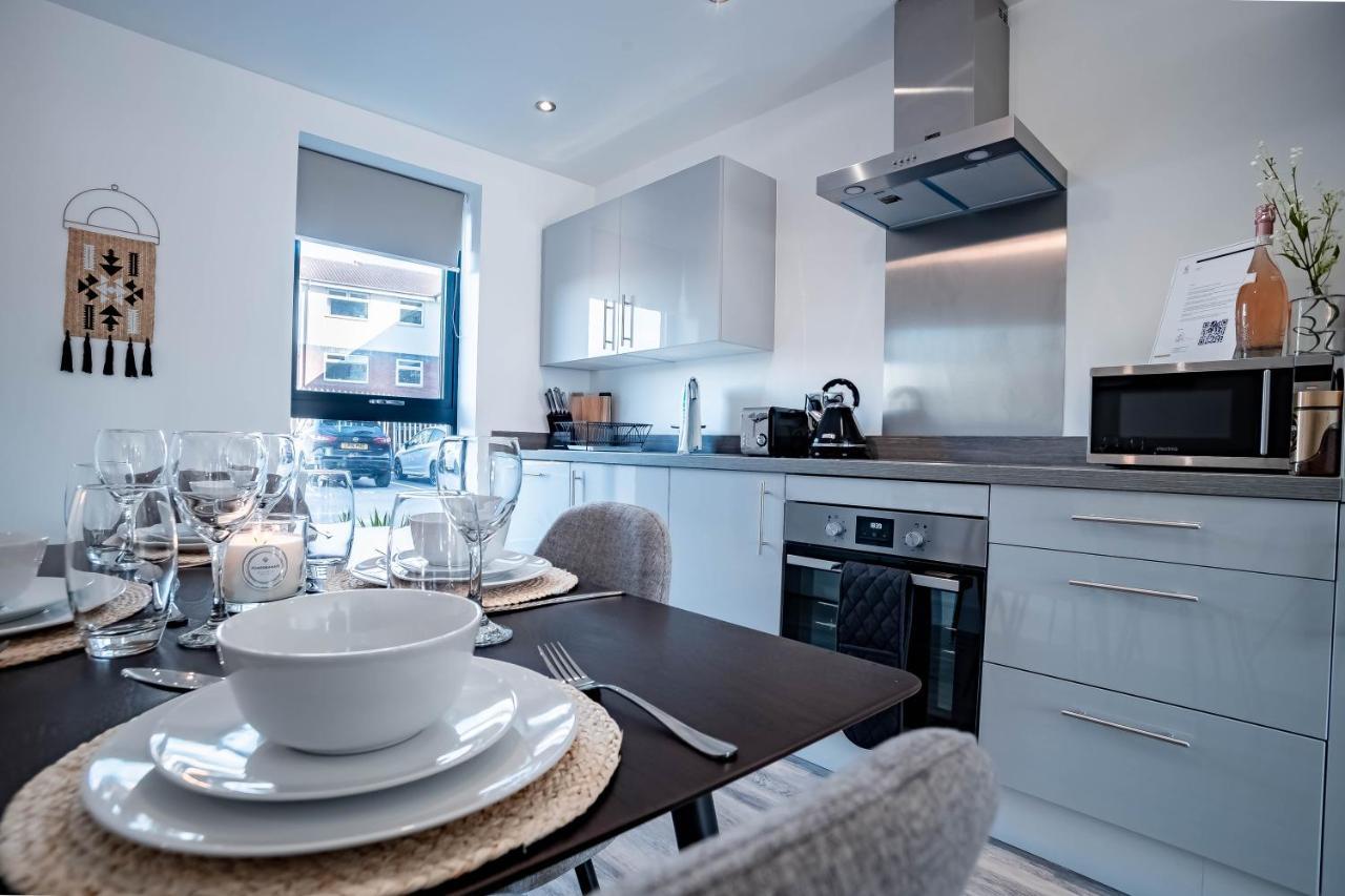 Luxe Interchange Apartment Near Old Trafford - Media City - The Quays Manchester Esterno foto