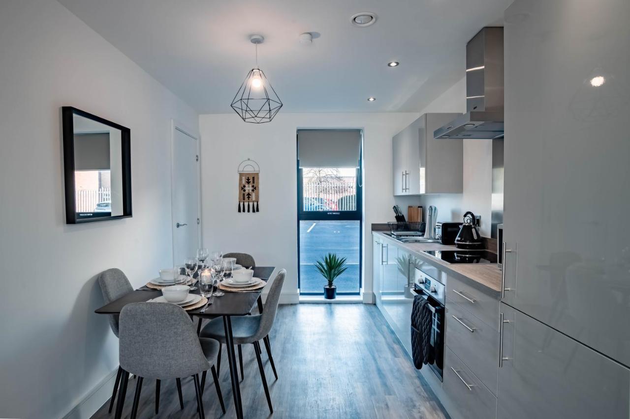 Luxe Interchange Apartment Near Old Trafford - Media City - The Quays Manchester Esterno foto